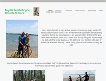 Tablet Screenshot of myrtlebeachbicyclerentalsntours.com